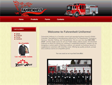 Tablet Screenshot of fahrenheituniforms.com